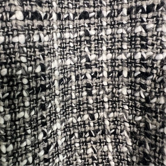 Apostrophe Womens Wool Blend Tweed Blazer Lined Petite Sz S 8P Black White Gray - Picture 4 of 11
